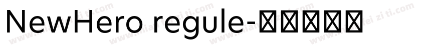NewHero regule字体转换